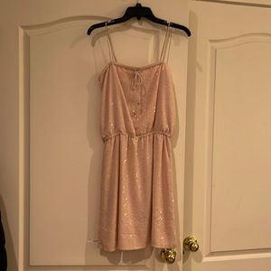 Sequence pink sun dress